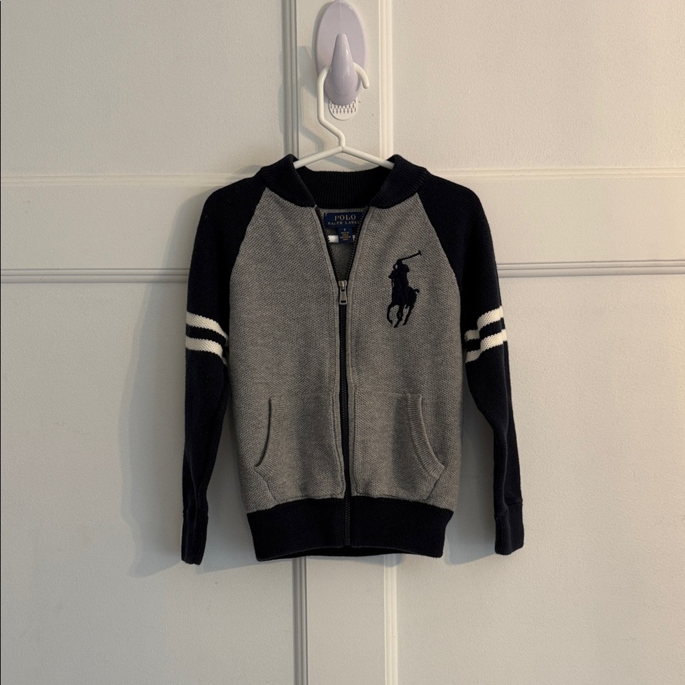 Polo by Ralph Lauren Kids Two-Tone Zip-Up Sweater.